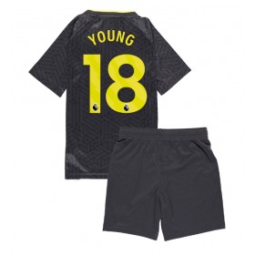 Everton Ashley Young #18 Auswärtstrikot 2024-25 Kurzarm (+ kurze hosen)